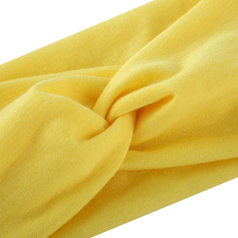 Twist front plain cotton thin headband