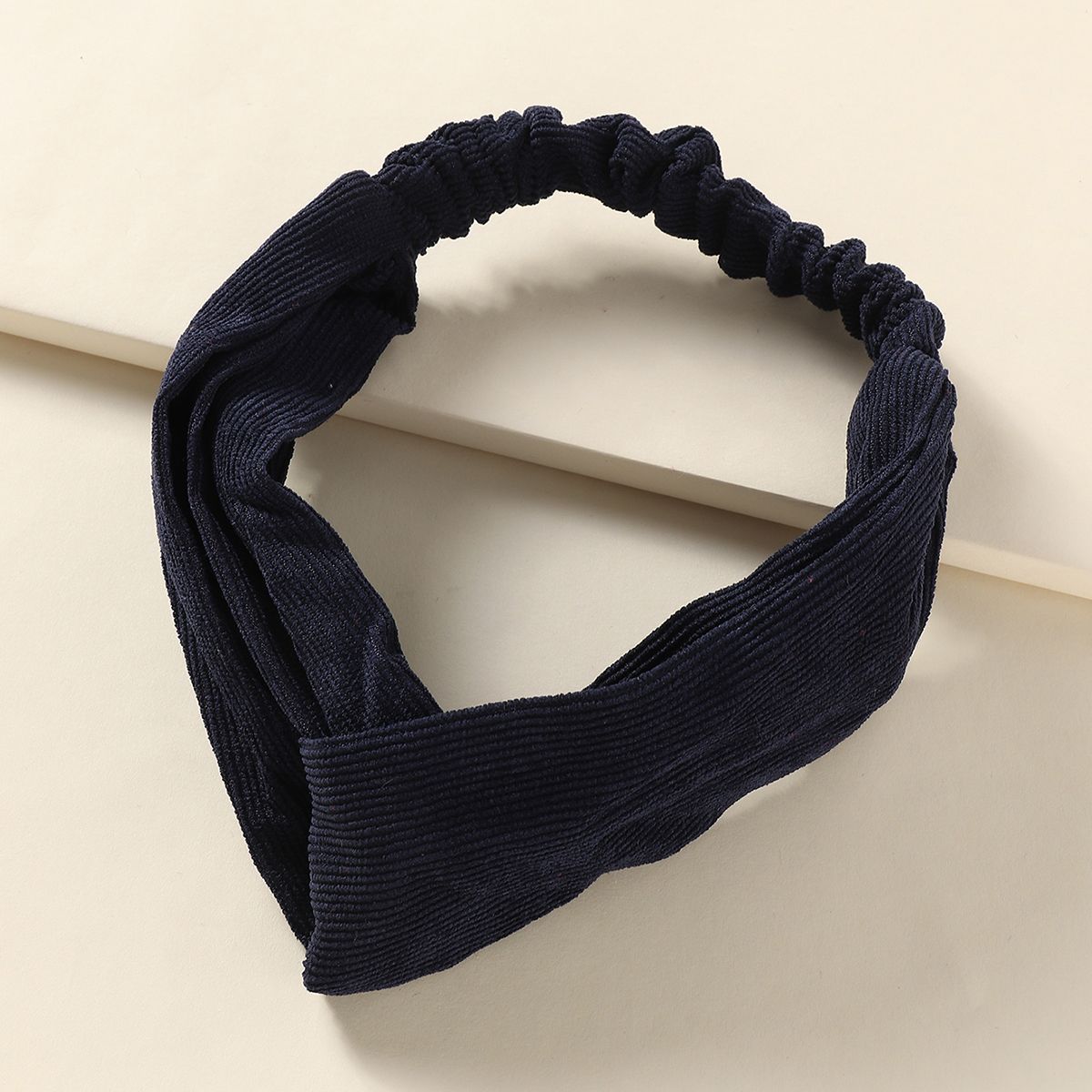 Kids solid corduroy elastic headband