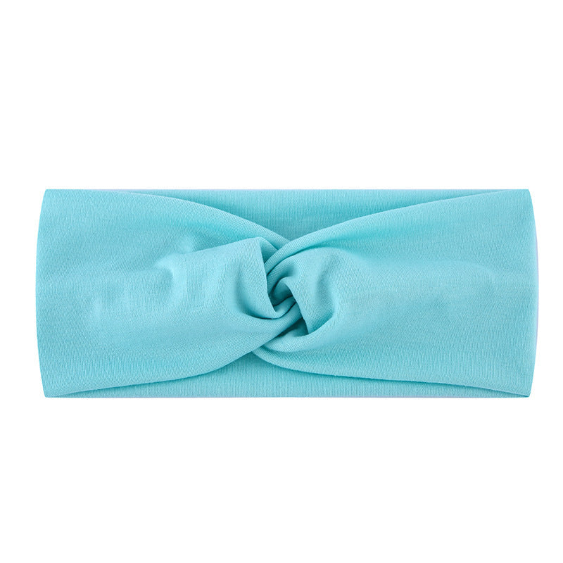 Twist front plain cotton thin headband
