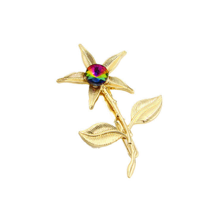 Flower branch hair slide