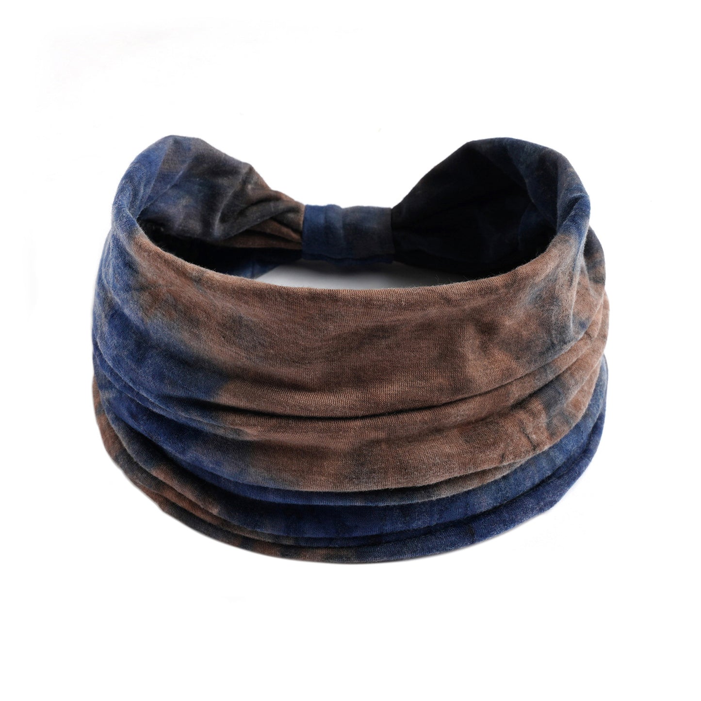 Extra-wide 2-way tie dye print bandanna hair band