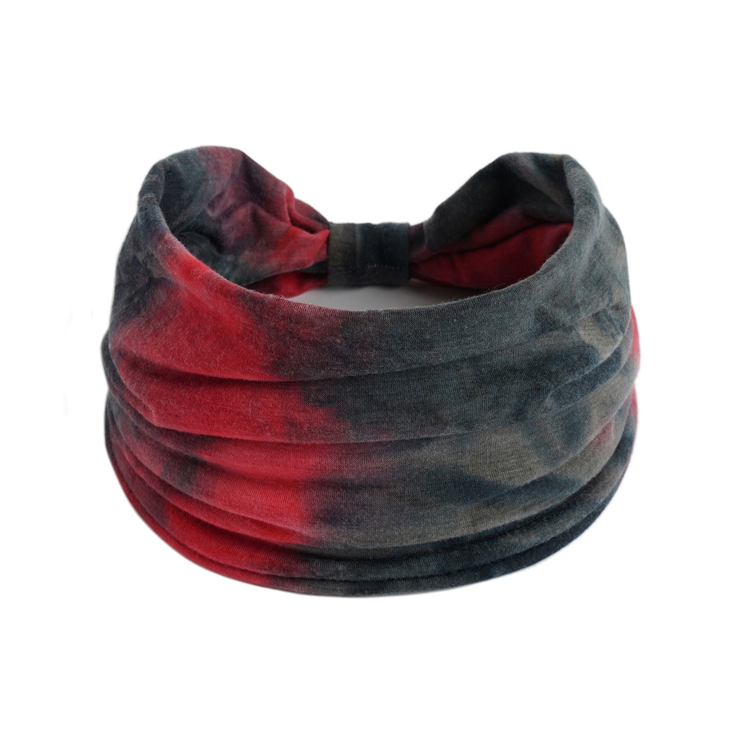 Extra-wide 2-way tie dye print bandanna hair band