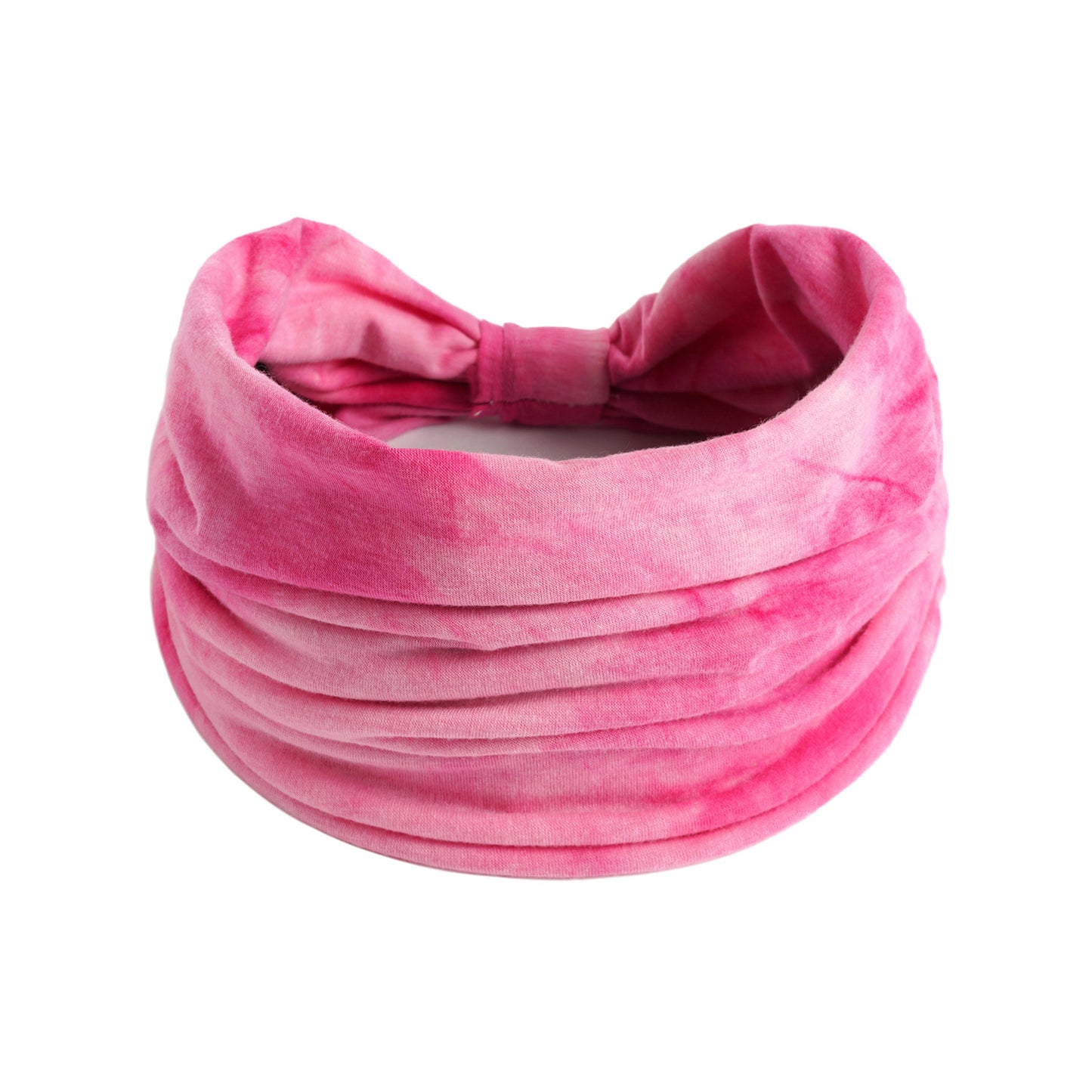 Extra-wide 2-way tie dye print bandanna hair band