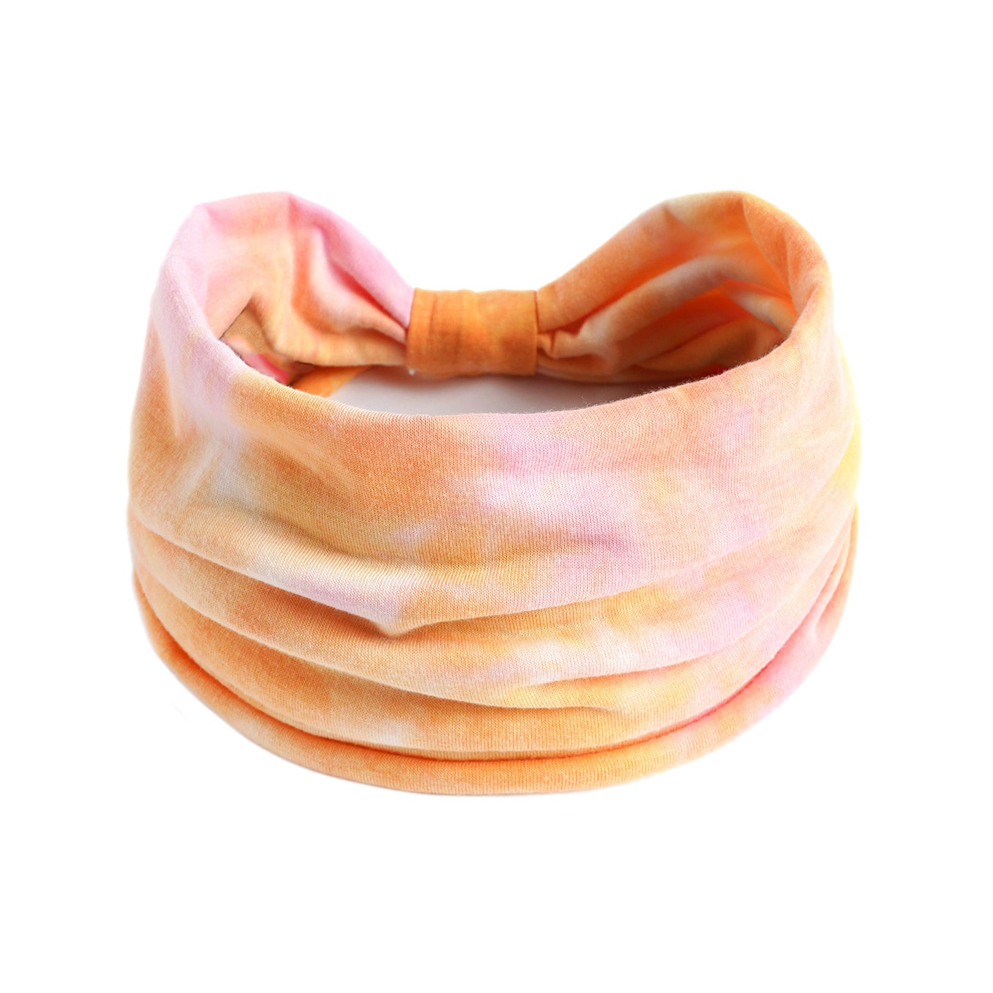 Extra-wide 2-way tie dye print bandanna hair band