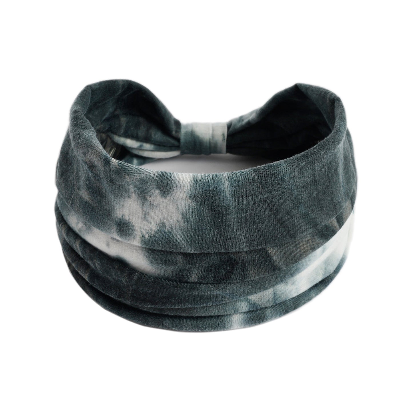 Extra-wide 2-way tie dye print bandanna hair band