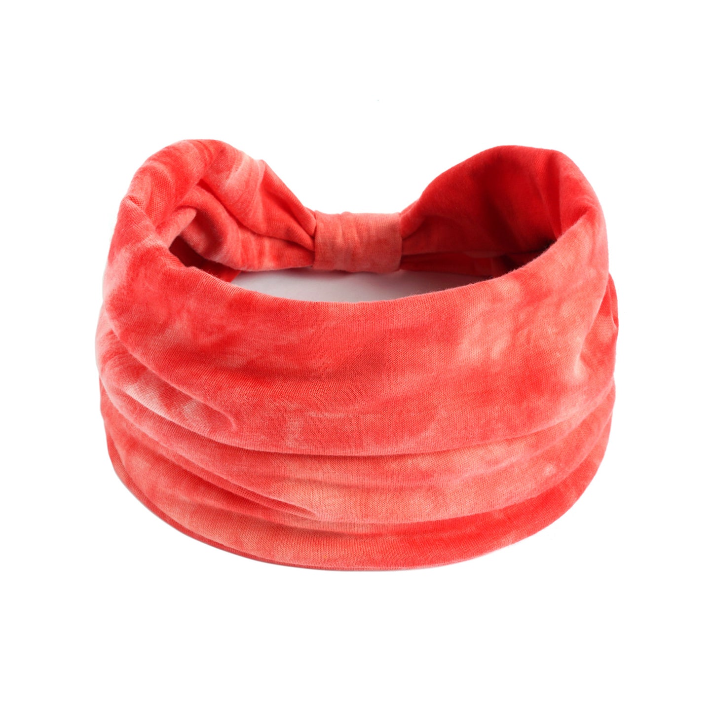 Extra-wide 2-way tie dye print bandanna hair band