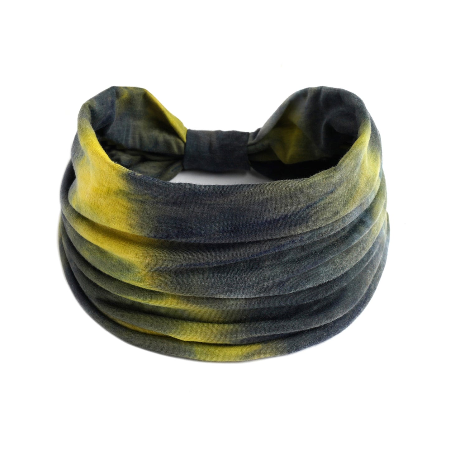 Extra-wide 2-way tie dye print bandanna hair band
