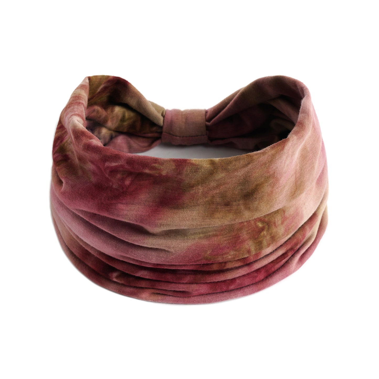 Extra-wide 2-way tie dye print bandanna hair band