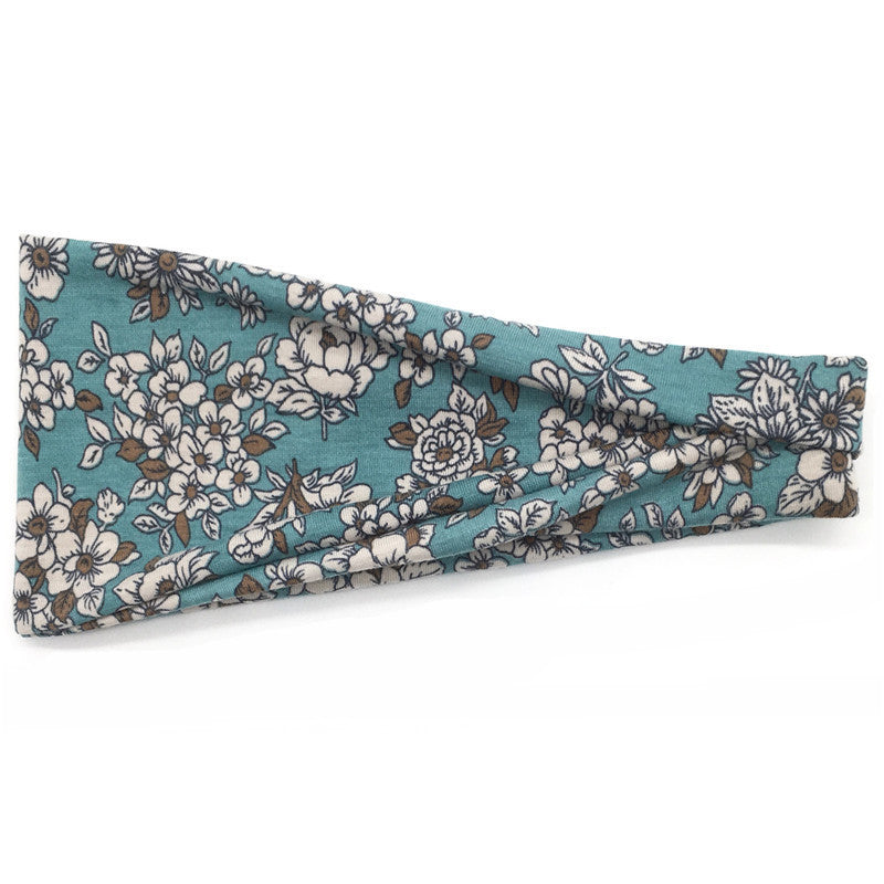 Soft cotton printed sporty bandanna headband