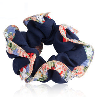Pearl chiffon scrunchies