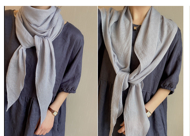 Plain square scarf