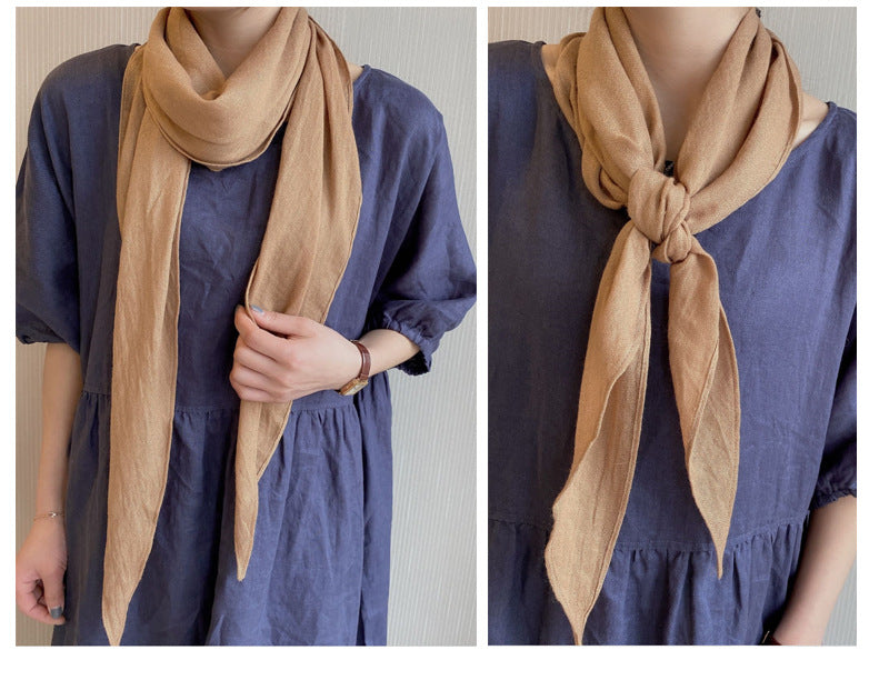 Plain square scarf