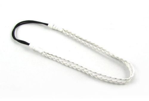 Double-wrap braided elastic head band