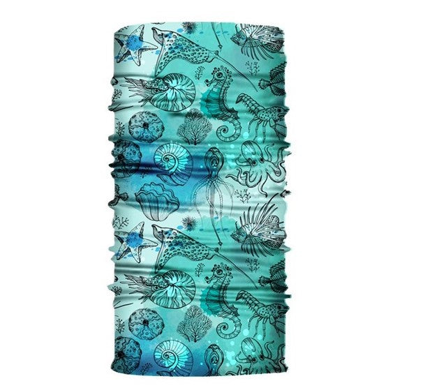 Bulk printed multi-purpose seamless head wrap 10 - 20 pieces