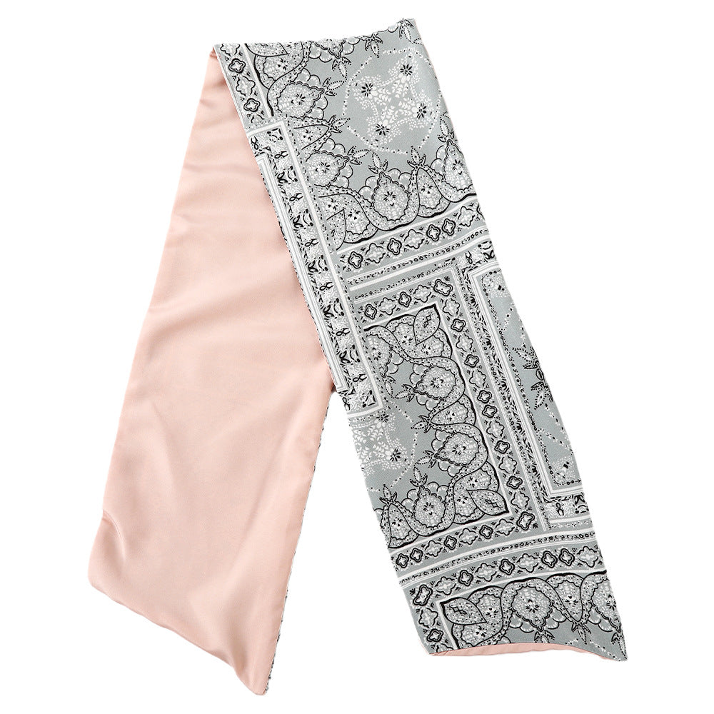 paisley print extra-wide twist hair scarf