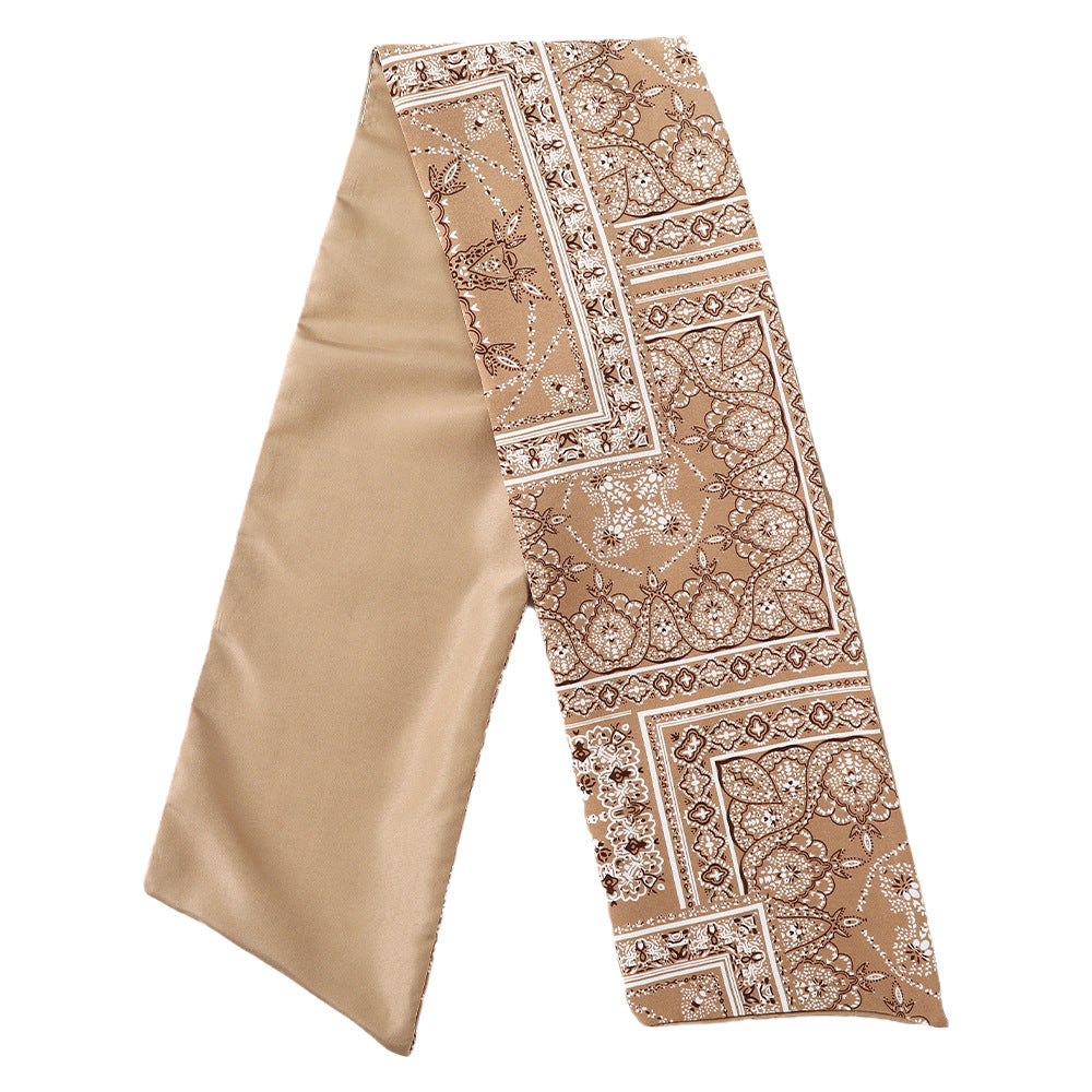 paisley print extra-wide twist hair scarf