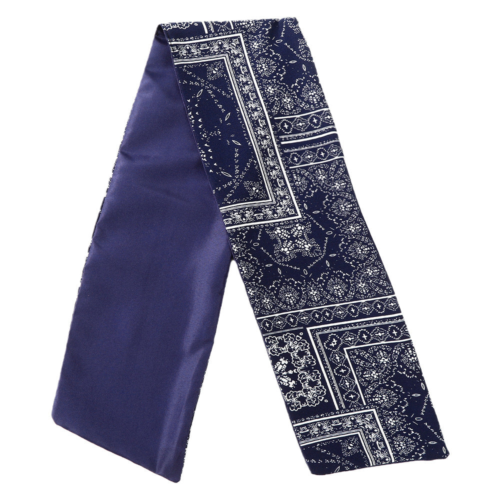 paisley print extra-wide twist hair scarf