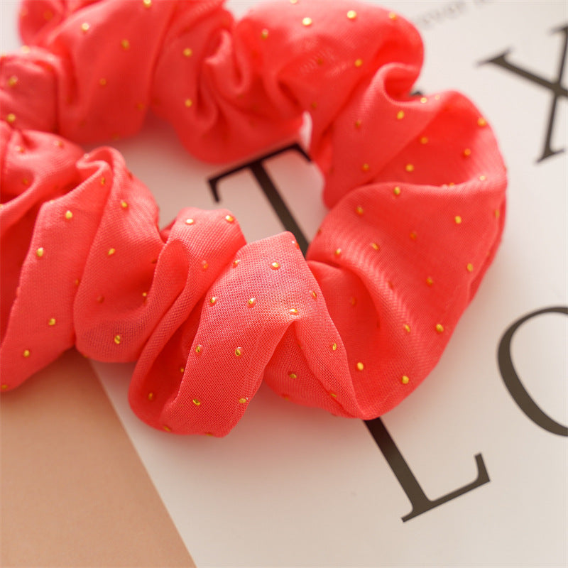 3-pack studded scrunchies with bow