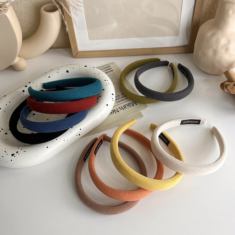 2cm wide knitted fabric plain headband
