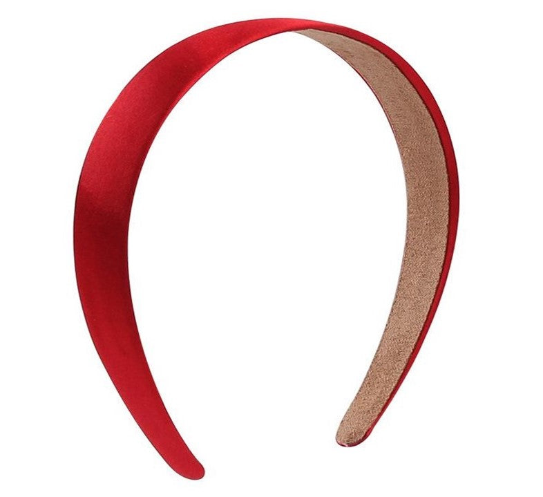 2.8cm wide Glossy satin headband