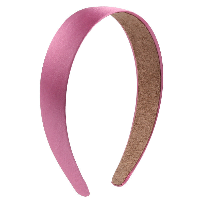 2.8cm wide Glossy satin headband