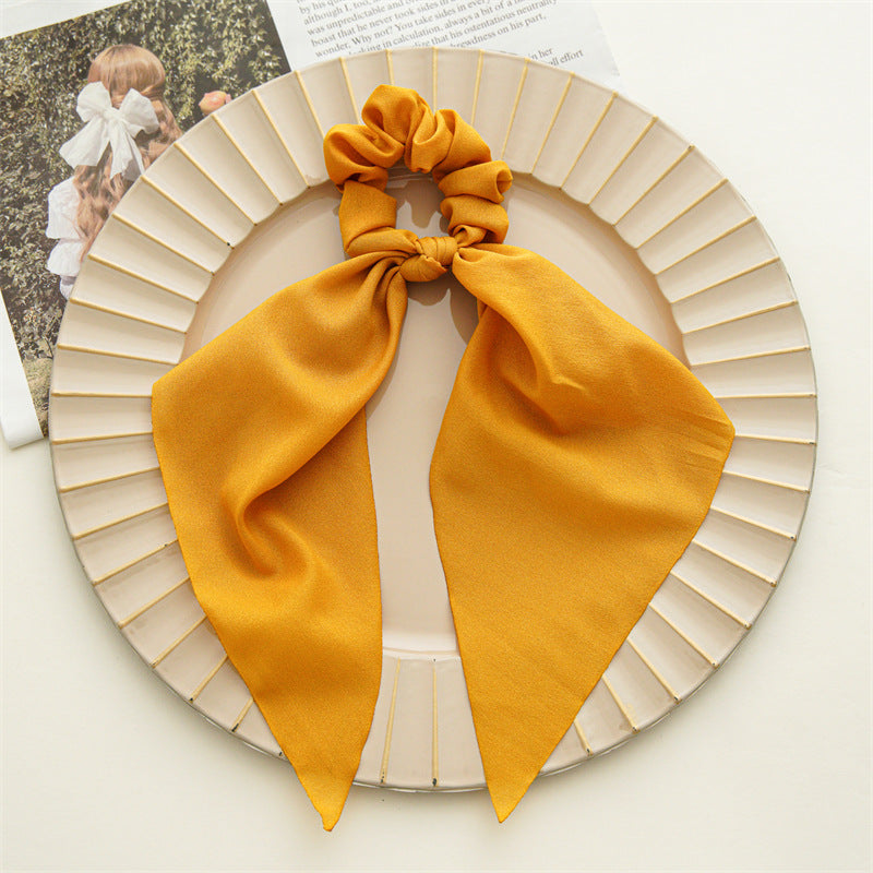 Plain and printed chiffon scrunchies with scarf