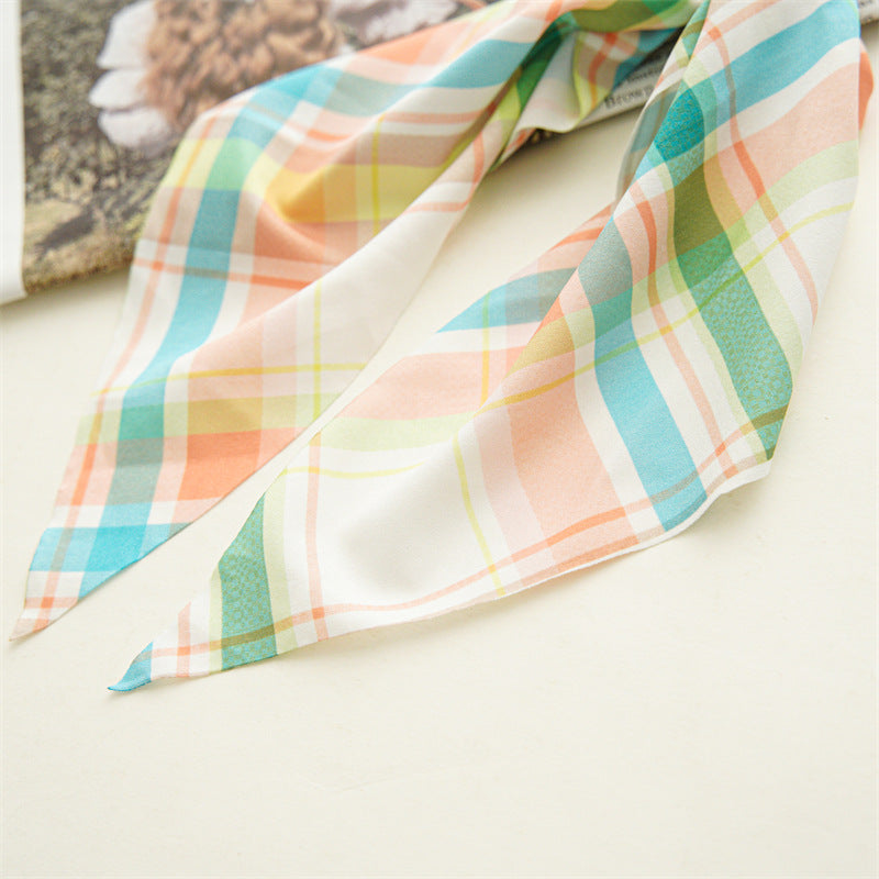 Plain and printed chiffon scrunchies with scarf