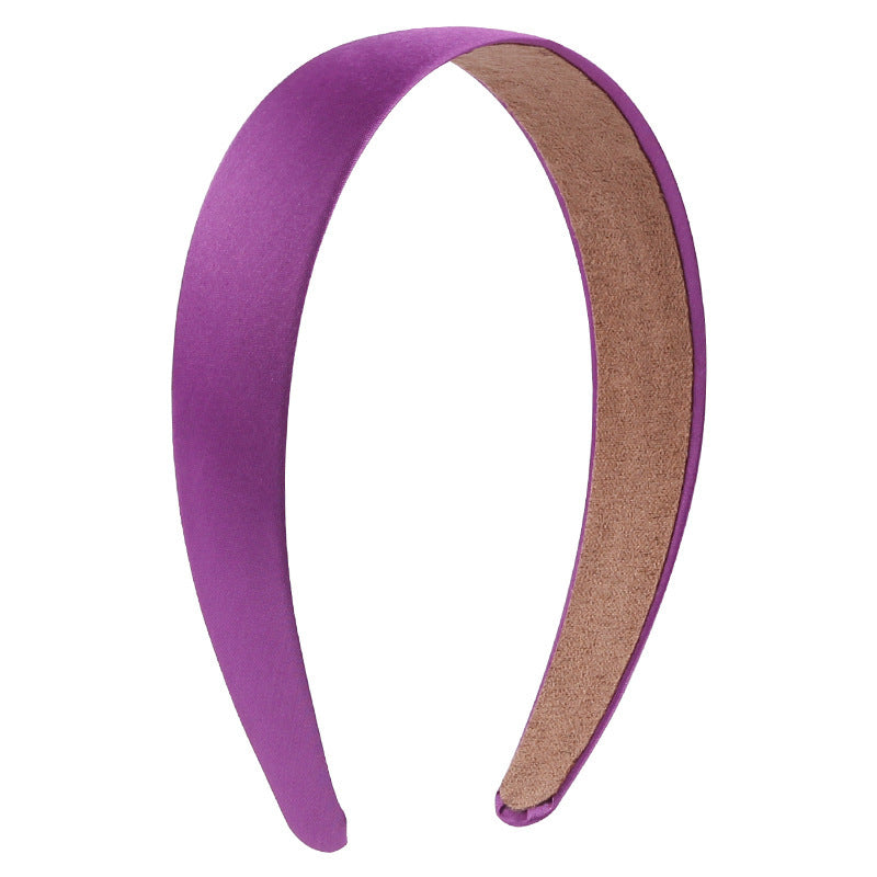 2.8cm wide Glossy satin headband