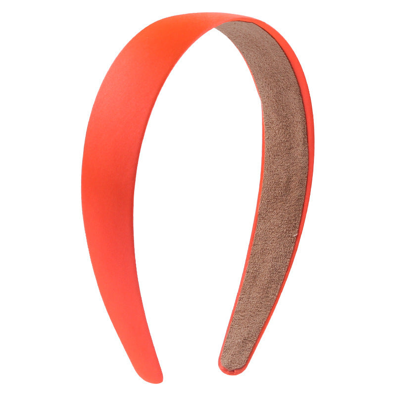 2.8cm wide Glossy satin headband