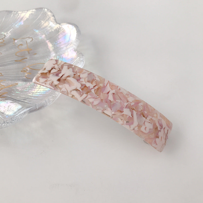 Large resin hair barrette