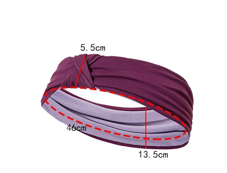 Double sided multi-styles knotted bandanna headband