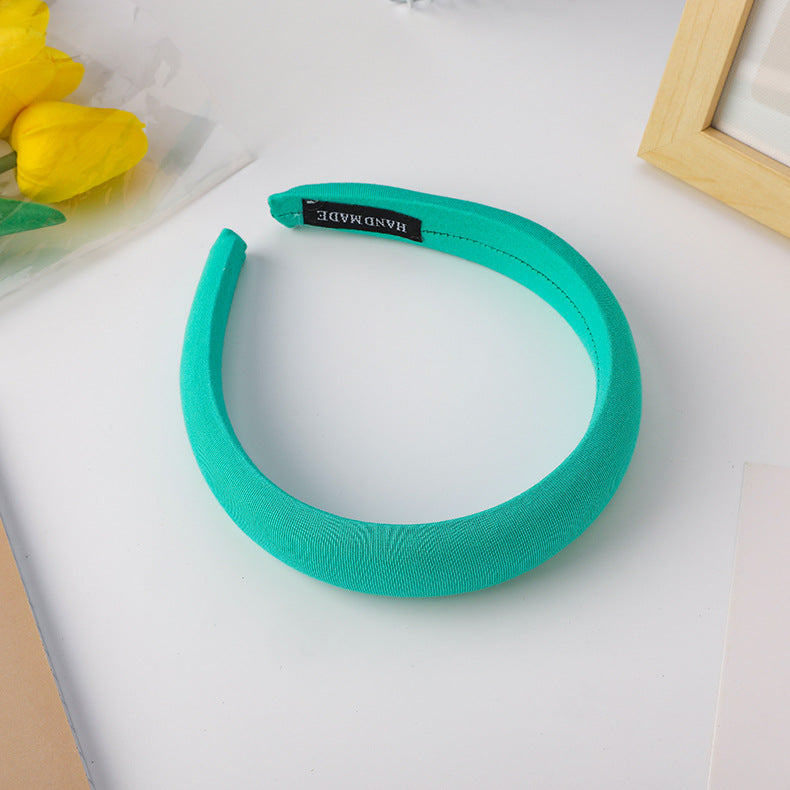 Soft cotton thinly padded plain headband