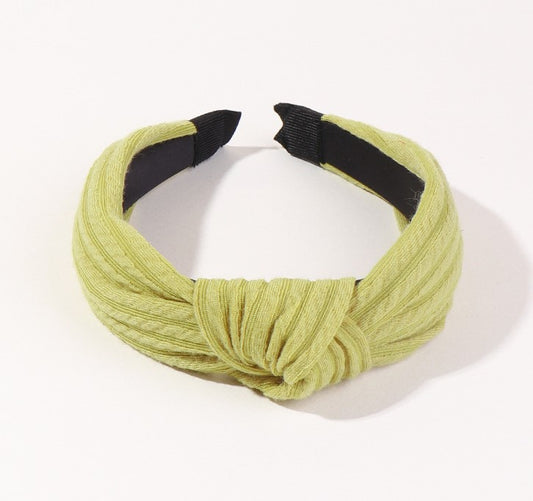 Plain knit knotted headband