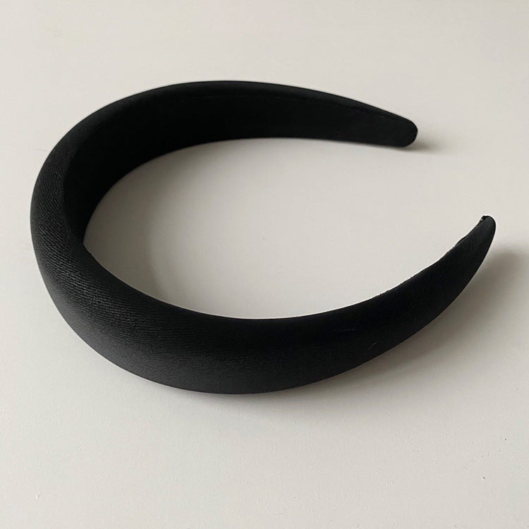 Foggy velvet leather headband