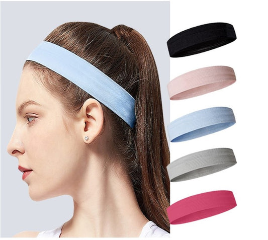 Ribbed cotton sporty loop hair band