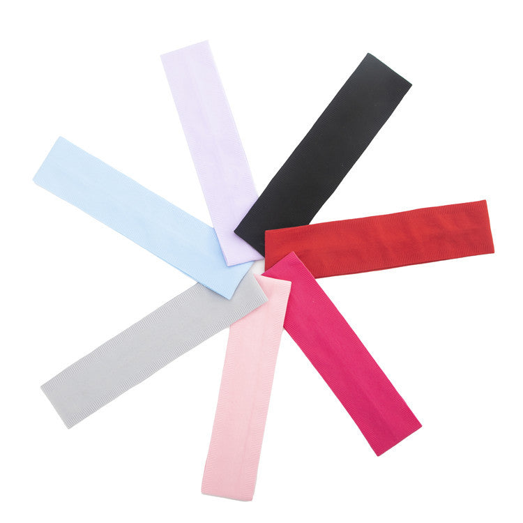 Ribbed cotton sporty loop hair band