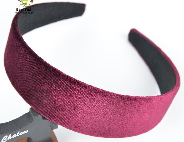 3.6cm wide velvet headband