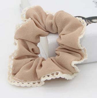 Lace chiffon scrunchies