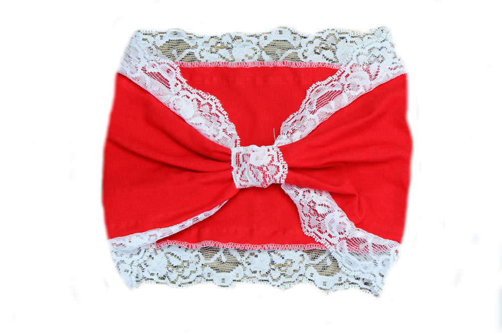 Cotton Lace knot bandanna headband