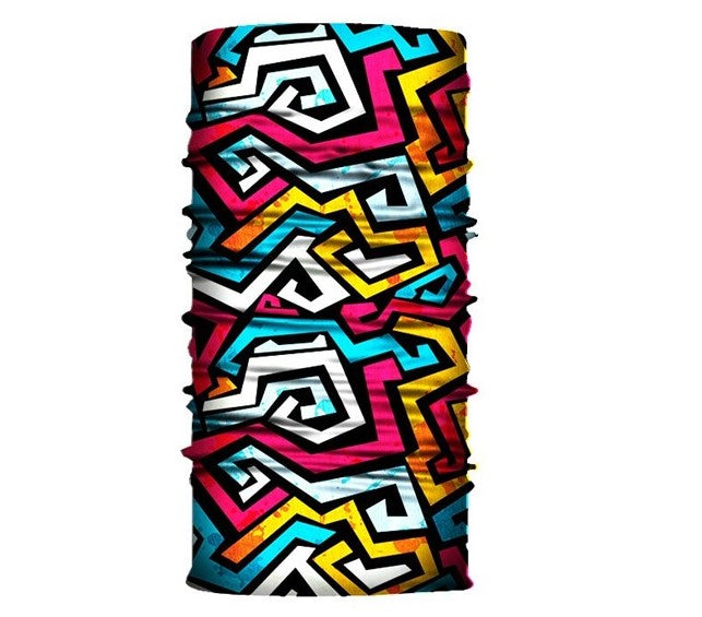 Bulk printed multi-purpose seamless head wrap 10 - 20 pieces