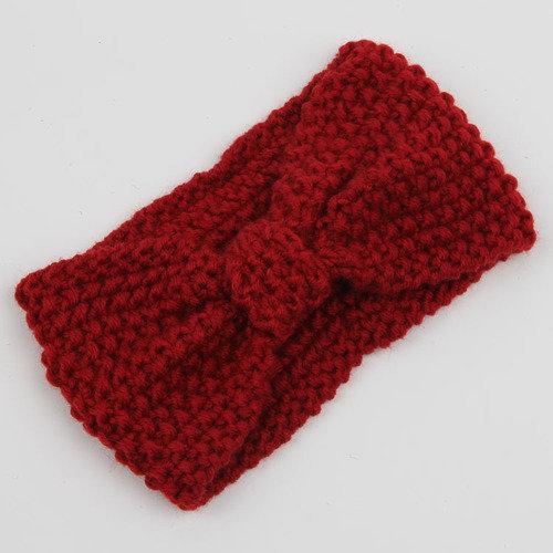 Two way knotted crochet headband