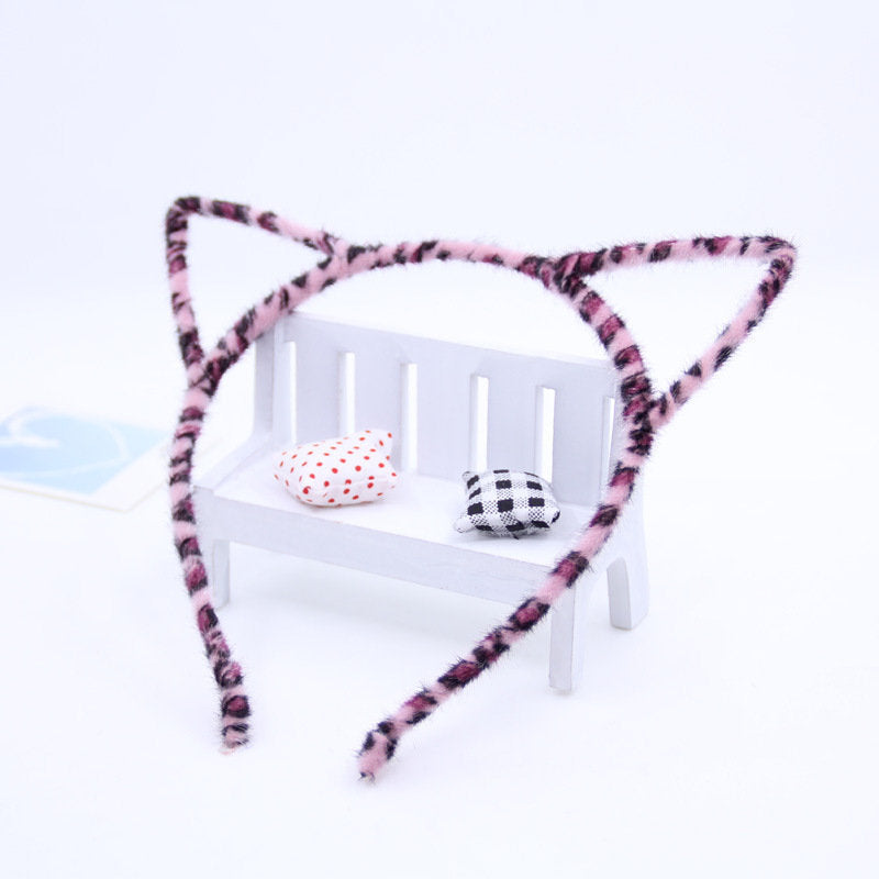 Fluffy cat ears headband