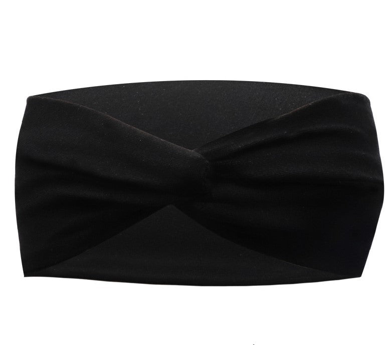 Twisted jersey cotton sporty hair band