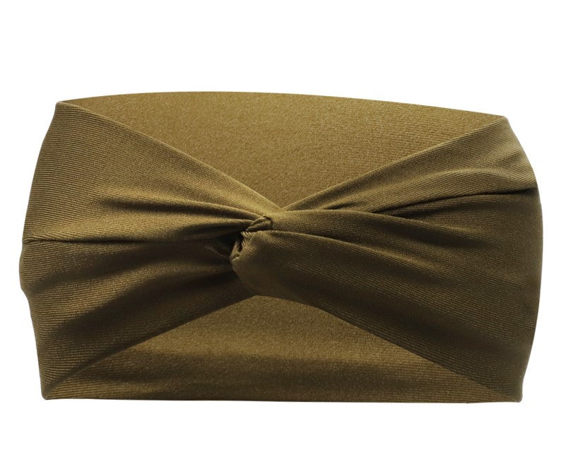 Twisted jersey cotton sporty hair band
