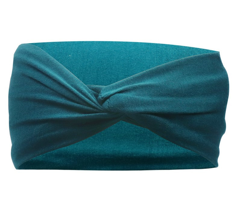 Twisted jersey cotton sporty hair band