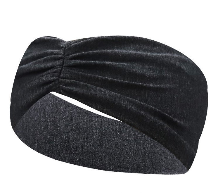Jersey cotton sporty bandanna hair band
