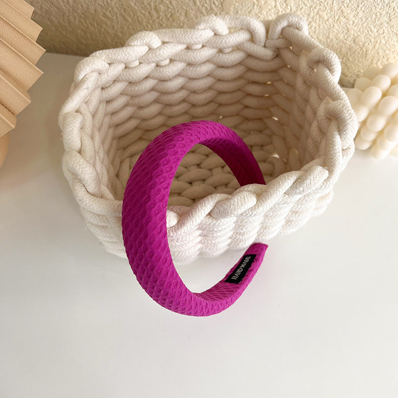 3cm wide squares patterned plain padded headband