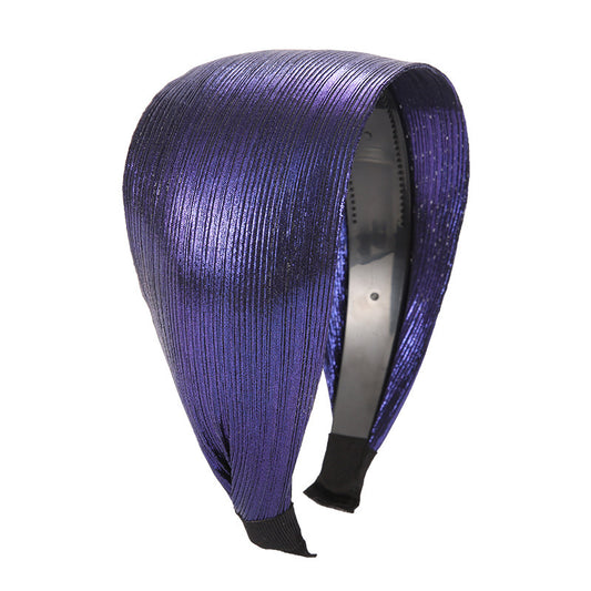 Bright metallic coloured wide headband