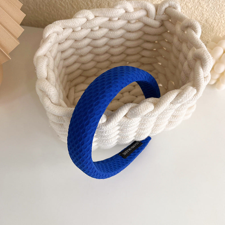 3cm wide squares patterned plain padded headband