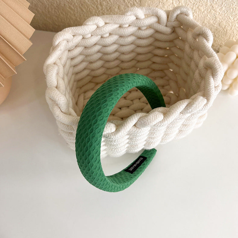 3cm wide squares patterned plain padded headband